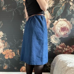 🇺🇸 VTG Denim Midi Skirt | Alfred Dunner | Size 14